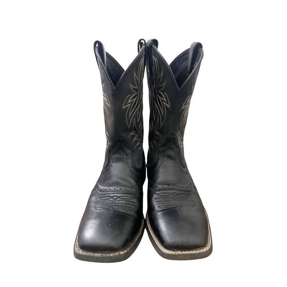 Ariat Black and Tan Cowboy Boots - Picture 6 of 10